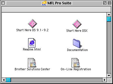 anschluss Mac OS 9.1-9.2 Vergewissern Sie sich, dass Sie das Gerät wie in Schritt 1 Inbetriebnahme des Gerätes auf Seite 4 bis 13 beschrieben vorbereitet haben.