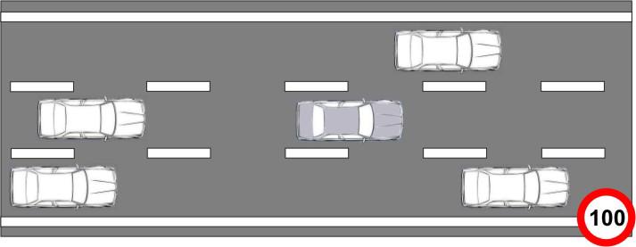 Verzögern Bremsen - Bremsen 1. Nach Beschleunigen Blinker Fahren Blinken links links 2. Verzögern Fahren Ausscheren zurücksetzen 2.