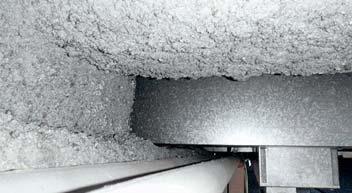 Spritzputz an Decken, Wänden und Stahlträgern Spritzasbest (schwachgebundener Asbest) Spritzasbestbelag an Decke Arbeiten und Gefährdungen Aufenthalt in Räumen mit unbeschädigten Spritzasbestbelägen