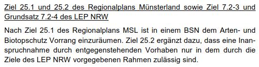 6 des LEP NRW wird somit Rechnung getragen. Hinsichtlich des landesweiten Biotopverbundes wird auf S. 15 des Umweltberichts zur FNP-Änderung (PLAN.