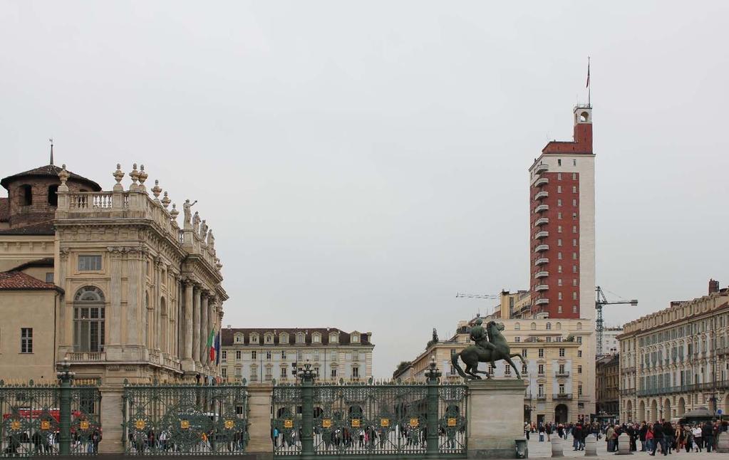 Piazza Castello e Torre Littorio, Torino,