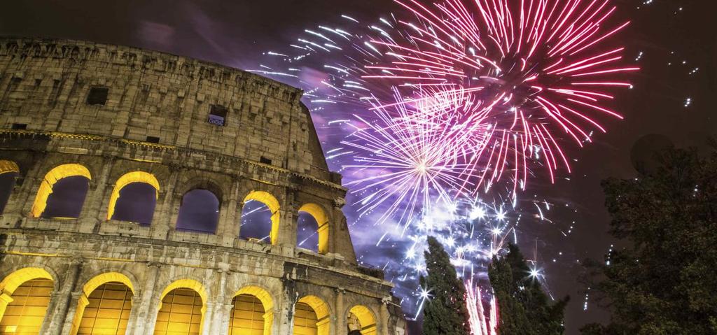 Jahreswechsel in Rom Gcammino/iStock Kaiser, Könige und Päpste haben der Ewigen Stadt ihr unverwechselbares Gesicht verliehen und sie im Laufe der Jahrtausende in eine der weltweit schönsten