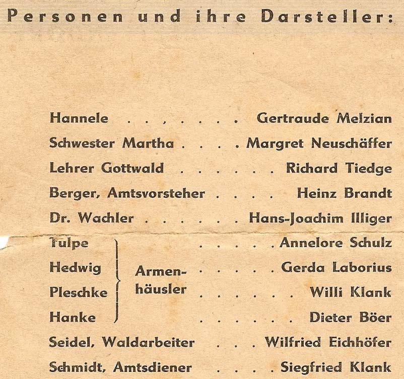 Beilage zum Heimatfreund III / 2013 Die Beetzendorfer Laienspielgruppe 1946-1955 Seite 1 (dt) Nach dem