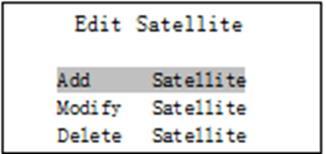 7 Menü Satellitenerkennung 1. Wählen Sie im MENU die Funktion Satelliten Liste und bestätigen mit OK. 2. Im Untermenu können Sie zwischen Manueller und automatischer SAT Erkennung wählen. 7.