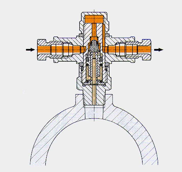 12 mm; Form L und T ca. 20 mm). Überwurfmutter bzw. Überwurfschraube festziehen.