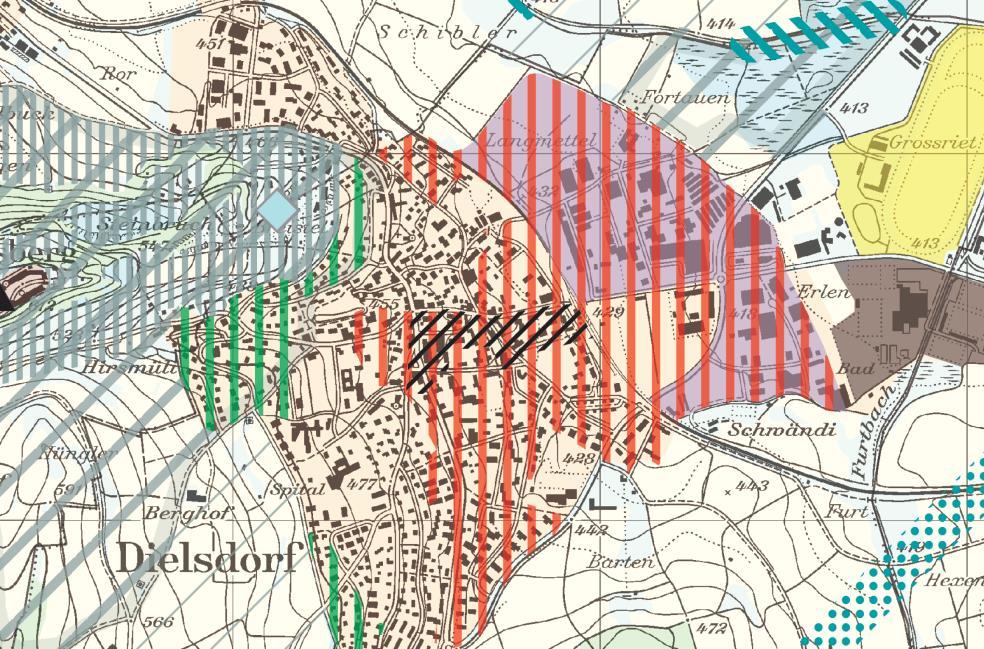 Zentrumsgebiete Verkleinerung des Zentrumsgebietes in Bülach Erweiterung Zentrumsgebiet Dielsdorf 2.