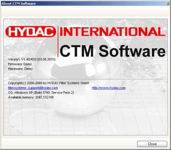 Speicherkarten-Abdeckung auf Easy819-DC-RC (NetId2) wieder einsetzen Schaltschrank schliessen CTM Software starten Update ok, wenn keine Fehlermeldung erscheint und im Fenster About CTM