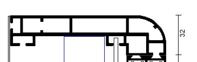 Plakatschaukasten 120mm mit gerundeten Profilen und Schiebetüren Typ: 4V120R Aluminiumkonstruktion mit gerundeten Hohlkammerprofilen.