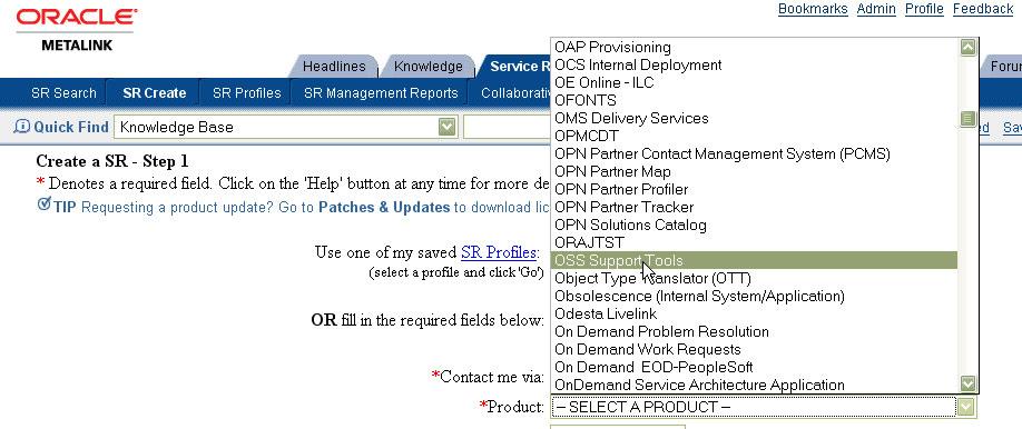 Configuration Support Manager falls notwendig öffnen Sie