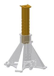 cylinder, with frame-flange press heads Vertikalpress 0 ton utan cylinder, med flänsstöd Vertikalpresse 0