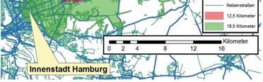 Tägliche Distanz bei gleichen Treibstoffausgaben (115 /Monat)