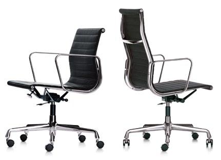 EA 117, EA 119 Charles & Ray Eames, 1958 EA 117, EA 119 Die Stühle der Aluminium Group sind die bekanntesten Entwürfe on Charles und Ray Eames.