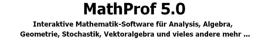 ReduSoft Ltd. www.redusoft.de Kurzbeschreibungen zu einigen Modulen, die im Programm MathProf 5.