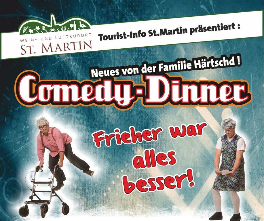 Comedy Dinner "Frieher war alles besser" SAMSTAG, 20.10.2018, 19:00 UHR ST.