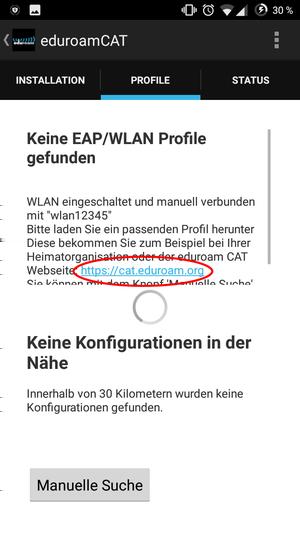 01.09.2018 19:45 3/18 3. Die Seite https://cat.eduroam.org öﬀnet sich.