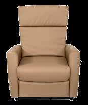 Aufstehposition verstellen und bietet optimalen Sitzkomfort. Farben: Hellbraun und Schwarz - Bezug: Kunstleder 1 St.