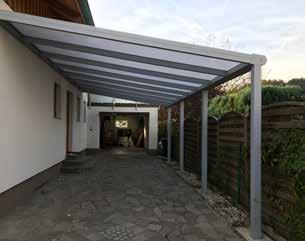 Carport Ja sogar ein Auto findet Platz unter unserer Überdachung.