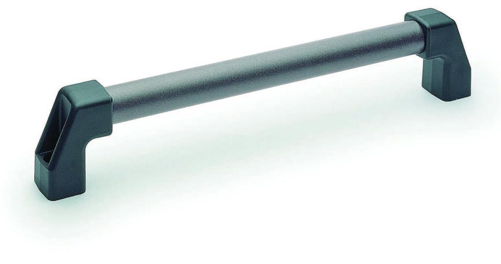 MANIGLIA HB Tubo in alluminio con rivestimento a base epossidica ad alta resistenza a usura, graffi e agenti chimici. Colore metallizzato grafite.