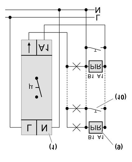 Bild 3: Anschlussplan 3-Leiterschaltung Bild 4: Anschlussplan 4-Leiterschaltung (1) REG-Automat (9) Impuls-Einsatz mit
