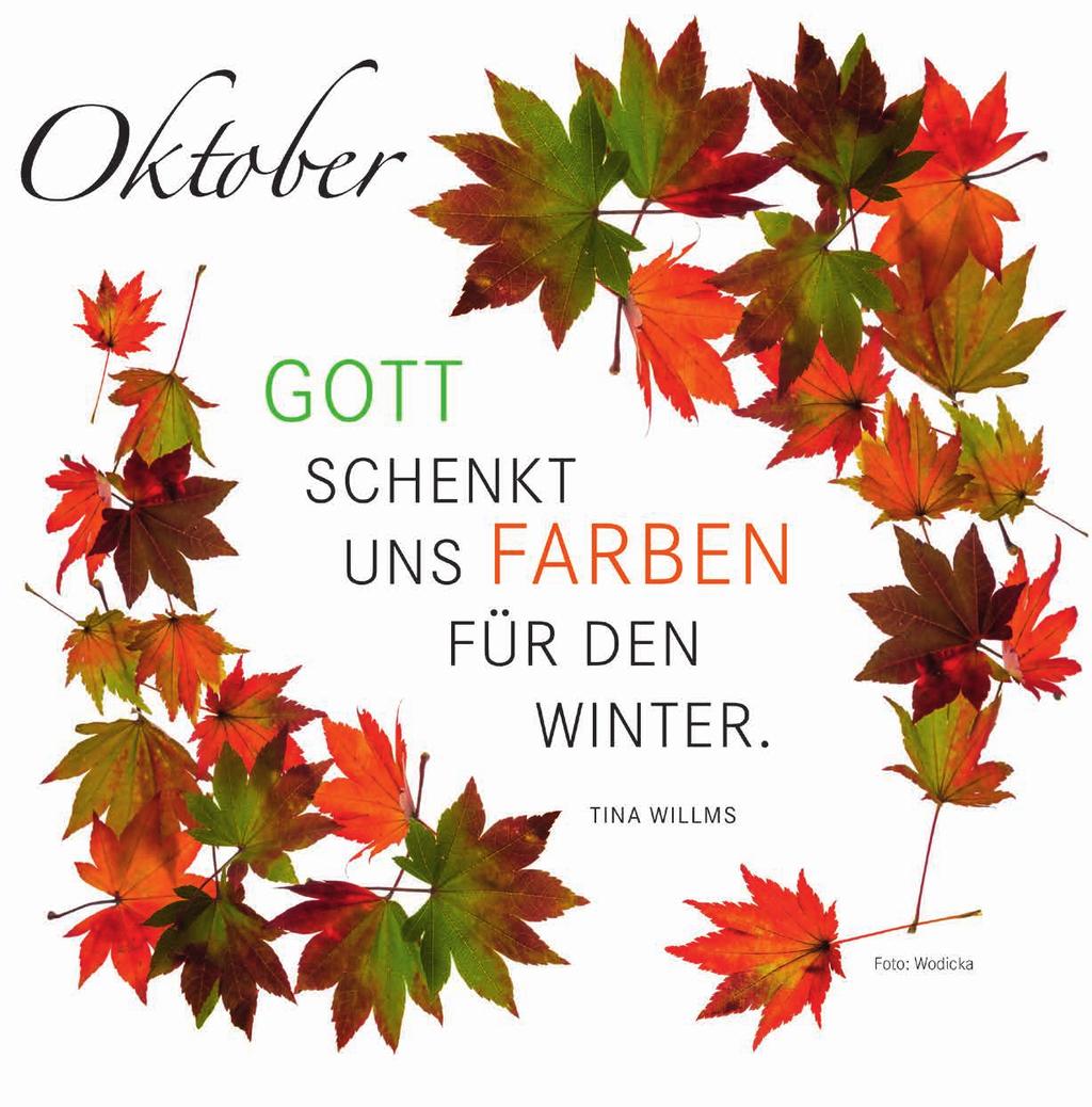 Oktober, in der Zeit von 10 Uhr bis 12 Uhr in der r Kirche abgeben.