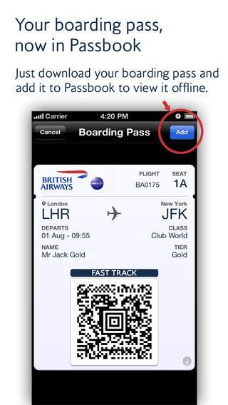 British Airways Die App ist kostenlos für Android und ios verfügbar.