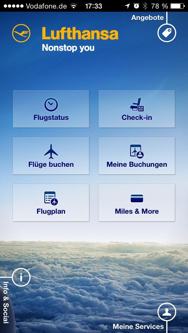 Lufthansa Die App ist