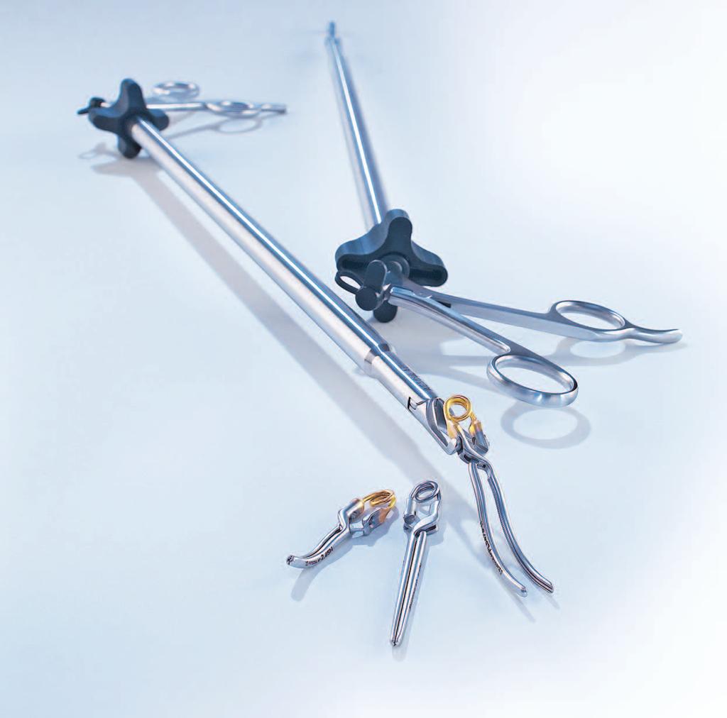 Aesculap Bulldog Clips These bulldog clips, which can be applied laparoscopically, are used for intraoperative occlusion, and are therefore also called