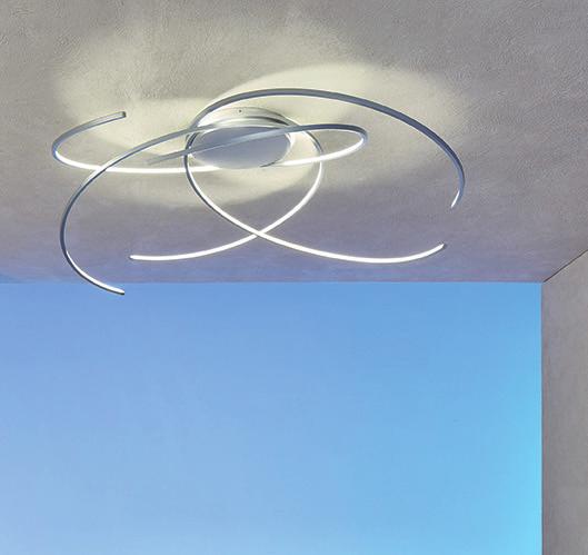 SPACE > Deckenleuchte Veränderung der Farbtemperatur von 2.700-6.500 K und Dimmen getrennt über ZIG BEE steuerbar ceiling lamp changable colour temperature from 2.700-6.500 K also dimming separately controllable via ZIG BEE ø 55 cm 16 cm LED-Band 32,4 W (3.