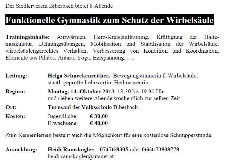 Nr. 10/2013 Biberbacher Gemeindelaufer 9 Regionaltreffen der WIR GEMEINSAM Nachbarschaftshilfe