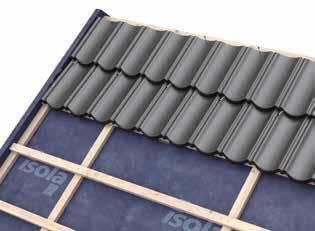 Eindecken der Dachfläche Powertekk Dachplatten werden vom First zur Traufe verlegt. Die Deckrichtung kann von links oder rechts erfolgen. Die Dachplatten sollten im Wechselverband gedeckt werden.