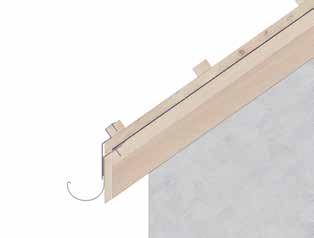 Betreten der Dachfläche Powertekk Nordic kann während der Verlegung betreten werden, wenn man im Wellental und in Höhe der Dachlatte auftritt.