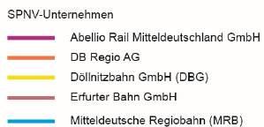 Transdev Regio Ost GmbH (Mitteldeutsche Regiobahn) 13 % Verbandsmitglied Anteil Verkehrsleistung Landkreis Nordsachsen 24 % Landkreis Leipzig 36