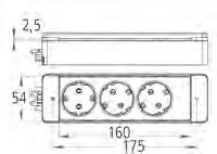 EVOline Express / T-Dock Hinweis: zum Einbau in Rückwände liegt eine Auschnittschablone dem Produkt bei EVOline Express