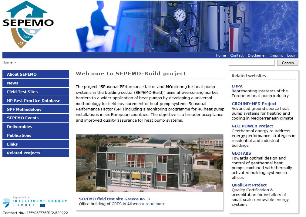 SEPEMO home page -