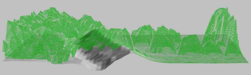 1. Einführung Laserscanning Überführung der Punktwolke in Modelle mit festem Raster DGM Digitales Geländemodell