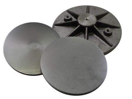 Keramikpellets GG rostgeschützt voll Mit Diamantpellets Druckplatten Keramikpellets Material GG Aluminium Stahl Oberfläche ungerillt,