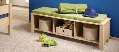Eike. Möbel + Zubehör Außenmaße in cm: Möbel (ca. B/H/T); Kinderbett und optionale Ergänzungen, Jugendliege und Bettkästen (ca. L/B/H).