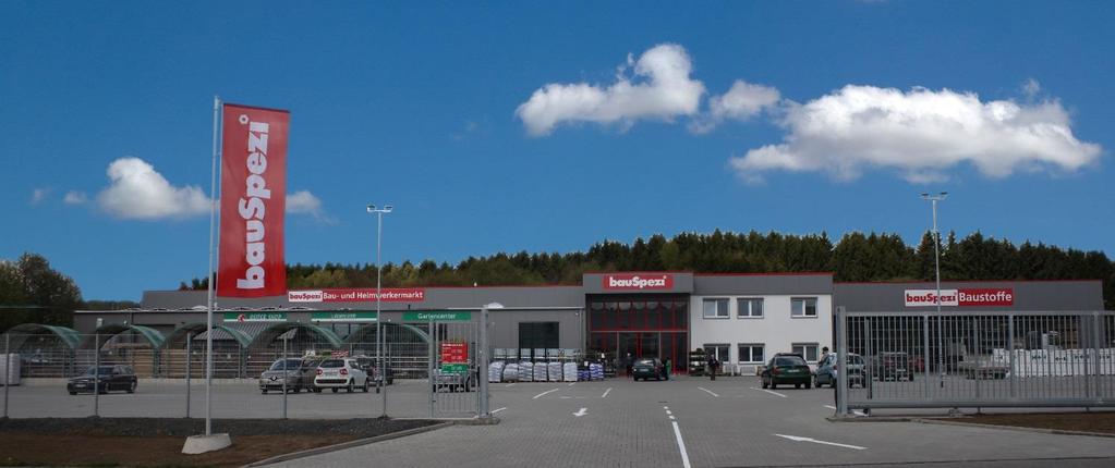 bauspezi Bau- und Heimwerkermarkt eröffnet in Bad Marienberg Rodenberg, Mai 2017. In 56470 Bad Marienberg (An der Lehmkaute 3) eröffnete die GMK Baustoffe GmbH am 20. - 22.