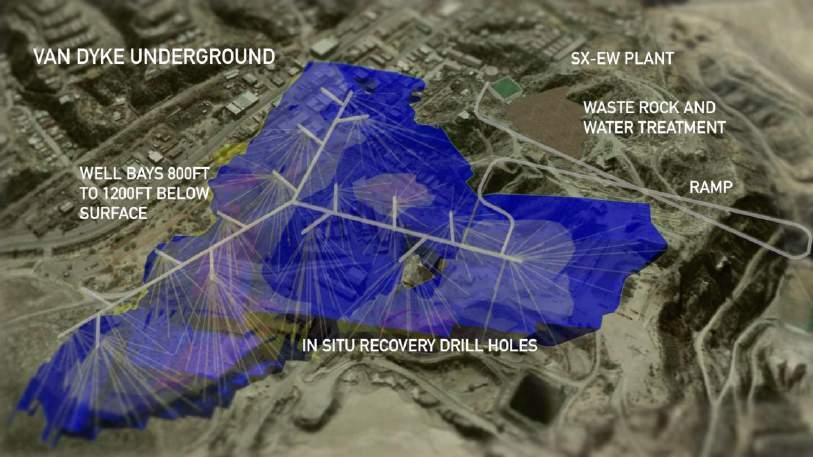 Arizona ISL Peer-Group Vergleich Lagerstätte Kupfer insg. Vergleich der IN-SITU Wiedergewinnungsraten Kupfer insg.