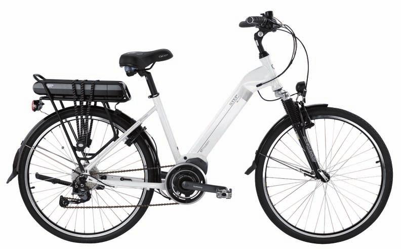 E-BIKES Farbe Code N90 Steps City Wave ES415 Rahmen Step City Wave Disc 28" Stossdämper Gabel Suntour Nex Leistung Auto Adjustable Steuersatz Schalthebel Shimano Altus Schaltwerk Shimano Alivio 8SP