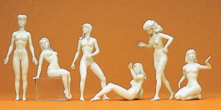 Für den kreativen Modellbauer: Die unbemalten Preiser-Miniaturfiguren 1:32 und die ergänzende Verwendung der Kombinationsfiguren»Adam und Eva«(Art.Nr.