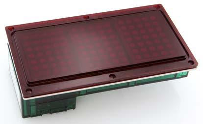 5 mm² AWG 28 Flachbandkabel Sondertextanzeige durch Laufschrift Fensterausführungen F 13562, rot, grün, blau