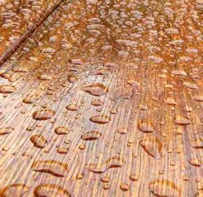 Wasser durch Ablaufmöglichkeiten, Tropfkanten Physikalischer Holzschutz hält die Witterungseinflüsse vom Holz fern, versiegelt die Holzoberfläche und dient der Gestaltung des Objektes.