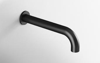 (Länge 175 mm) Wall mounted bath spout, made of brass with PVD-coating (spout length 175 mm)