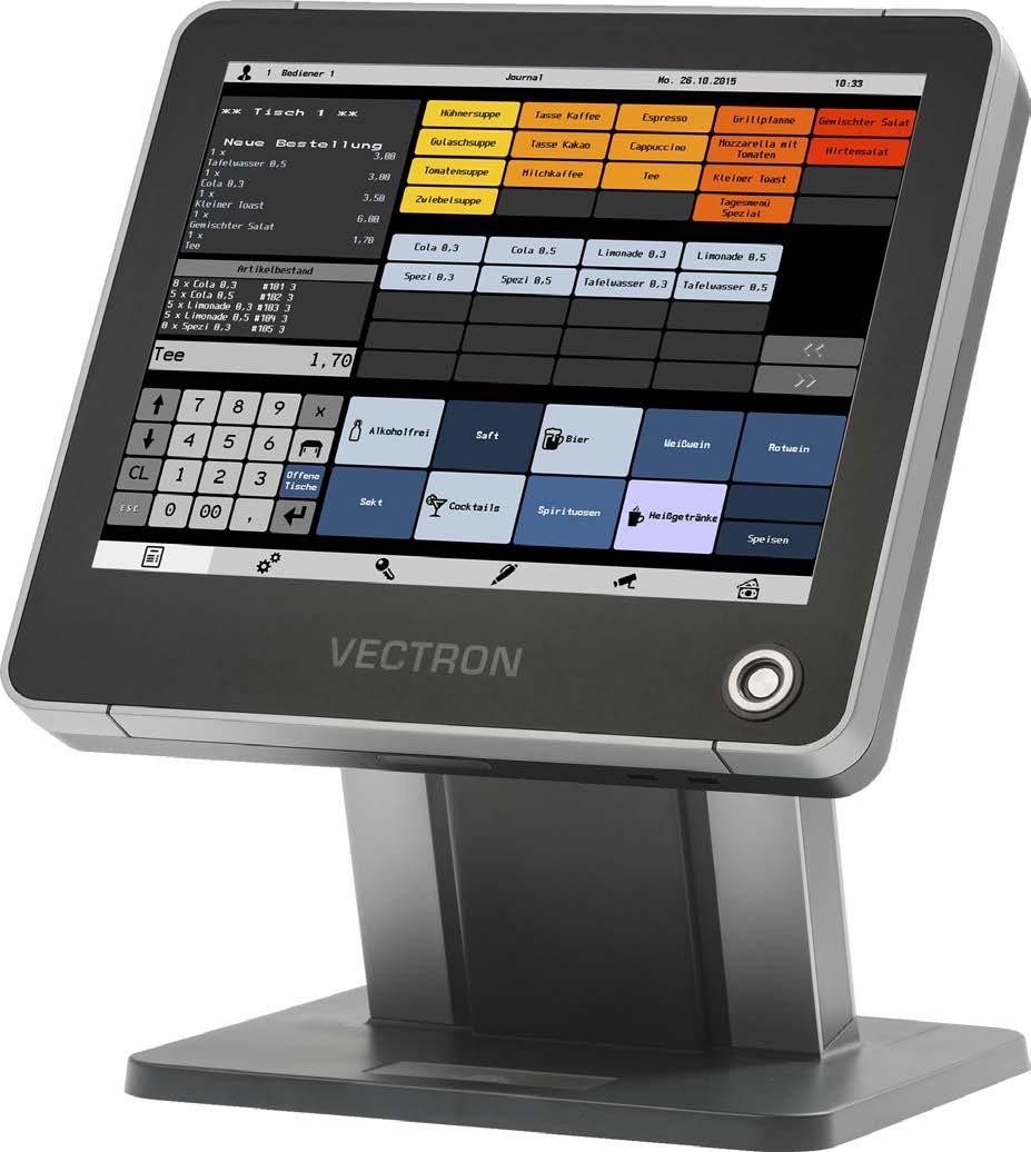 Erweitern lässt sich die POS Touch 15 Light zum Beispiel mit Druckern, Geldschubladen und Scannern.