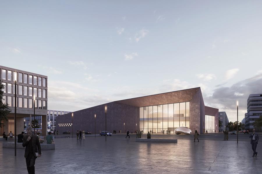Neues Konferenzzentrum in Heidelberg Das Büro Degelo Architekten aus Basel hat den ersten Preis beim Wettbewerb zur künftigen Gestaltung des neuen Konferenzzentrums in der Heidelberger Bahnstadt