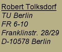 Auszeichnungssprachen Auszeichnungssprachen Auszeichnungssprachen fügen Markierungen zu einem Text hinzu Beispiel HTML: <U>Robert Tolksdorf</U> <ADDRESS> TU Berlin<BR> FR 6-10<BR> Franklinstr.
