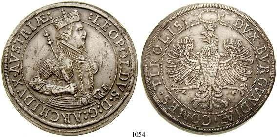 blickender Adler, den Kopf in einem Kranz. Dav.3335. f.vz 1.350,- 1050 Rudolf II.