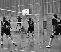 Volleyball: Wer hat den längeren Atem? Im Volleyball traten die Männer in drei Kategorien auf fünf Plätzen an.