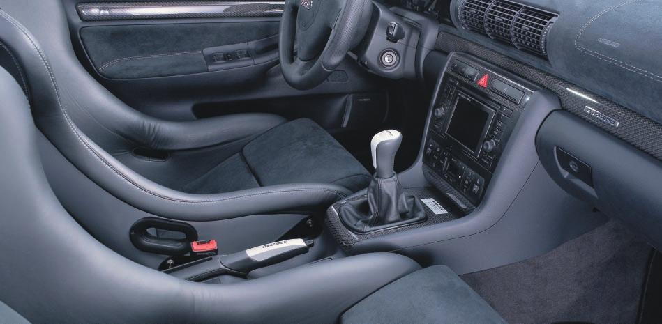 Innenaustattung / Interieur Schaltknauf in Leder / Alu Kombination mit Sportec Logo Gear lever leather / Alu